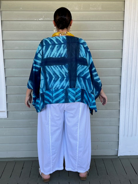 DTH Kimono Sleeve Oversized Top (Orange or Turquoise)