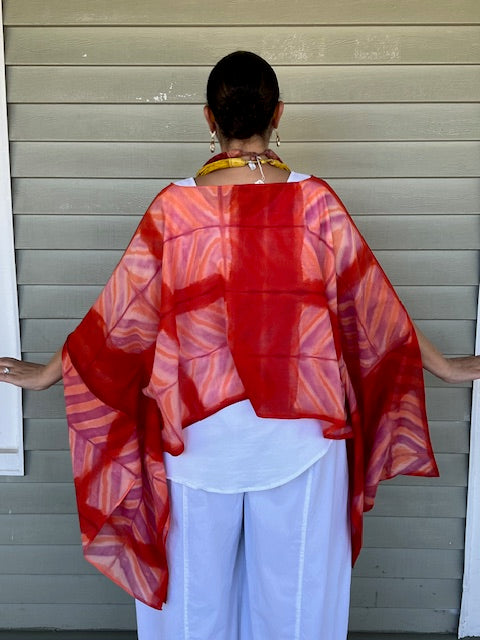 DTH Side Sleeve Slits Top (Orange or Turquoise)