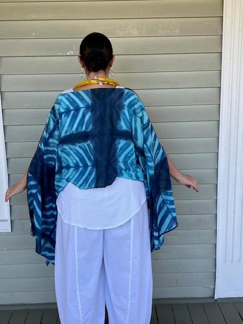 DTH Side Sleeve Slits Top (Orange or Turquoise)