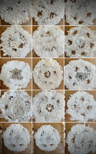 Handmade Snowflake Ornament Notecard