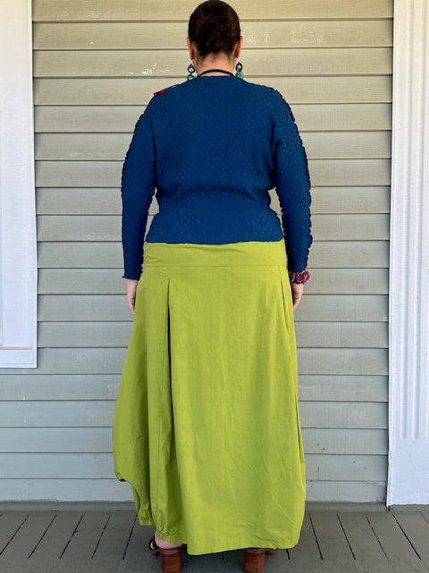 Transparente Green Layered Skirt
