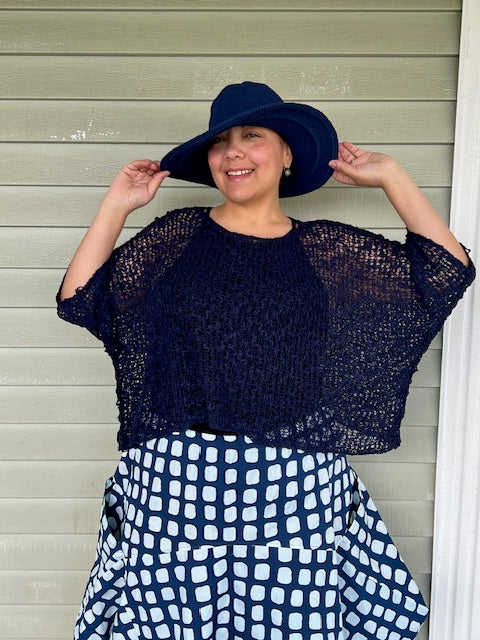 Crocheted Wide Brim Sun Hat (8 Colors)