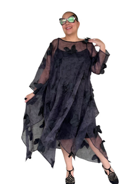 DTH Organza 3-D Butterfly Overlay