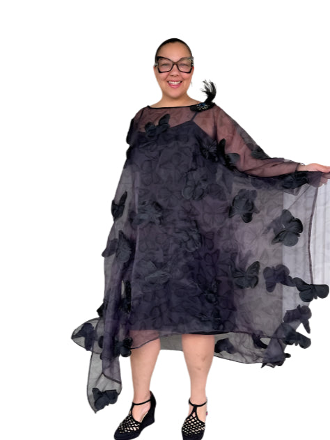 DTH Organza 3-D Butterfly Overlay