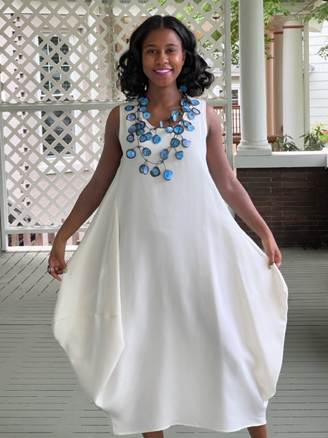 100% Silk Crepe Architect Dress