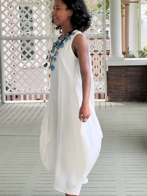 100% Silk Crepe Architect Dress