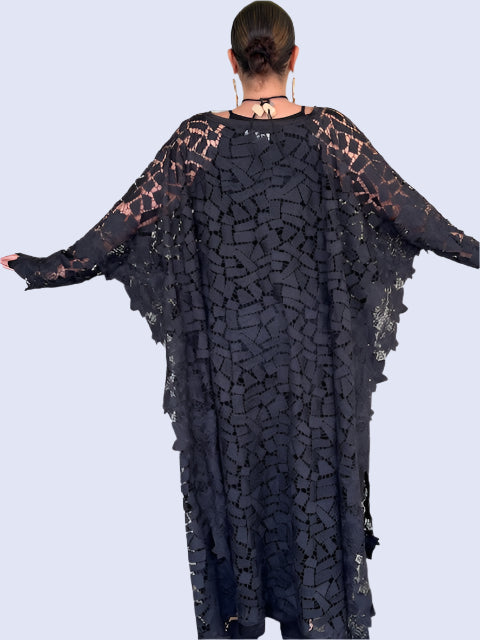 DTH Black Lace Caftan