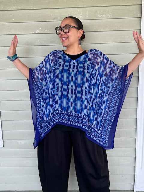 Kumari Indigo Ikat Top