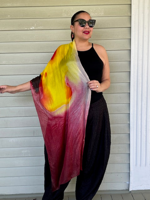 Tiger Lily Scarf (Red or Yellow)