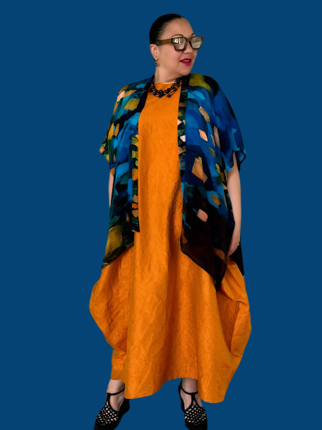 DTH 100% Crush Silk Bubble Dress