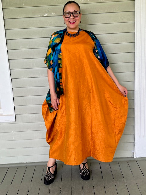 DTH 100% Crush Silk Bubble Dress
