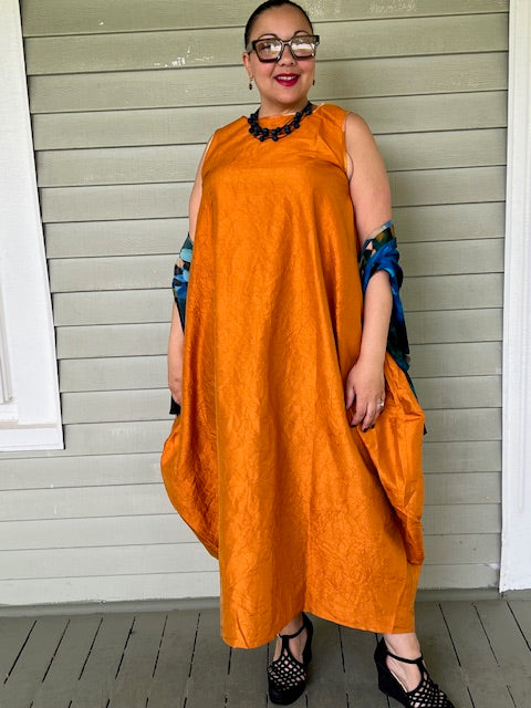 DTH 100% Crush Silk Bubble Dress