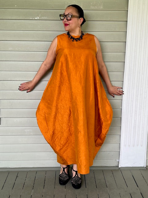 DTH 100% Crush Silk Bubble Dress