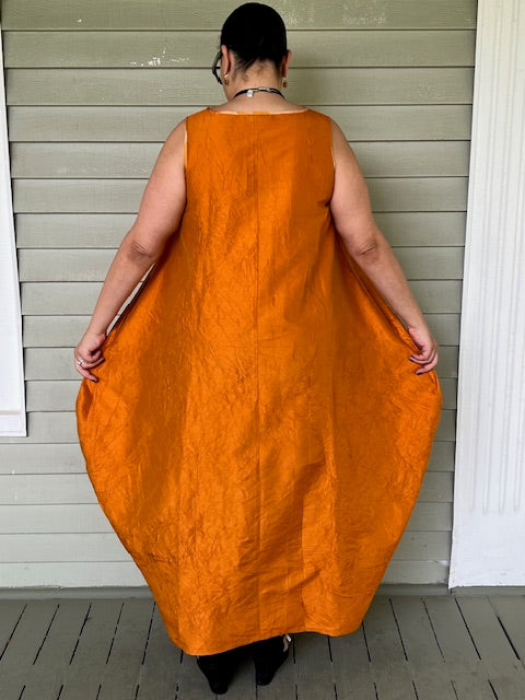 DTH 100% Crush Silk Bubble Dress