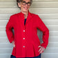 Gerties Inset Box Pleat Shirt (Red)