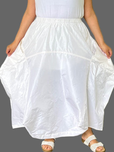 DTH Architect Skirt in 100% Silk Shantung