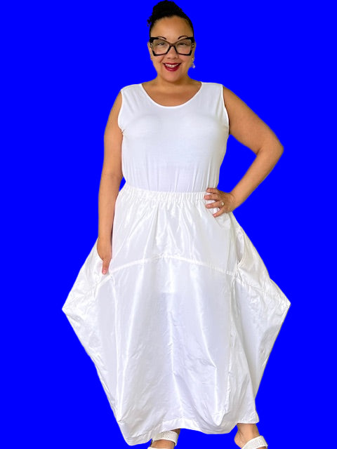 DTH Architect Skirt in 100% Silk Shantung
