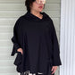 DTH Black Ponte Top with Pockets