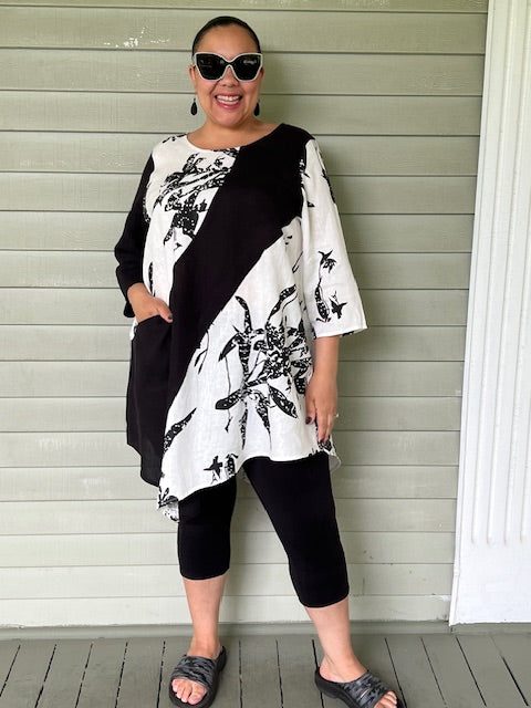 Cheyenne 100% Linen Dragonfly Pullover Shirt