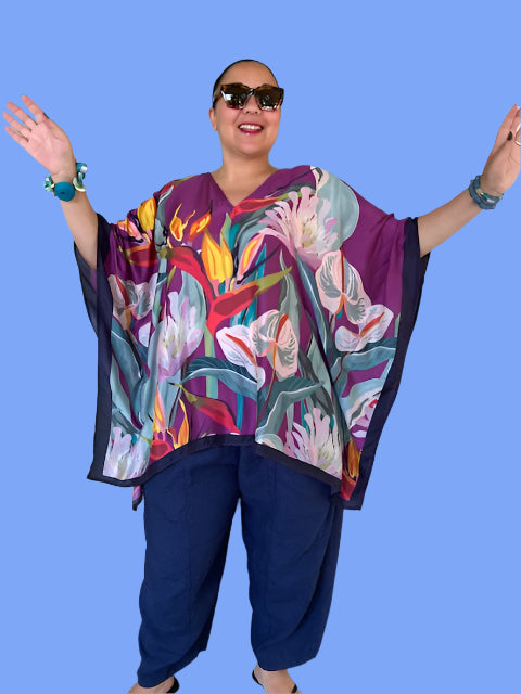 Kumari Tropical Floral Print Top