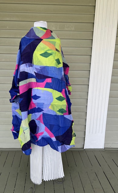 Multicolored Pleated Dress/Tunic