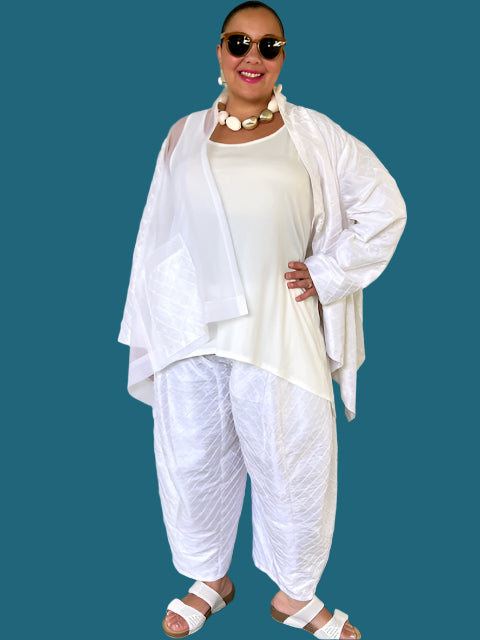 DTH 100% Silk Open Jacket