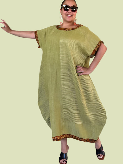DTH Olive Colored Silk/Linen