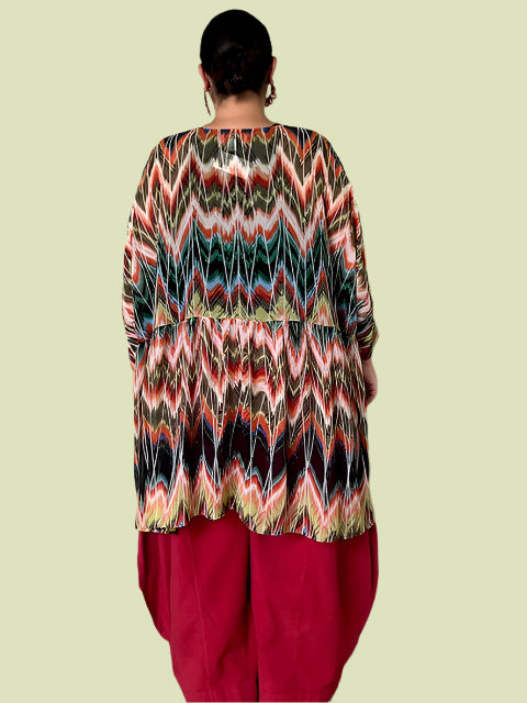 DTH Zig Zag Baby Doll Top