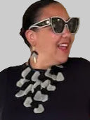 Geometric Black and Gray Tagua Necklace