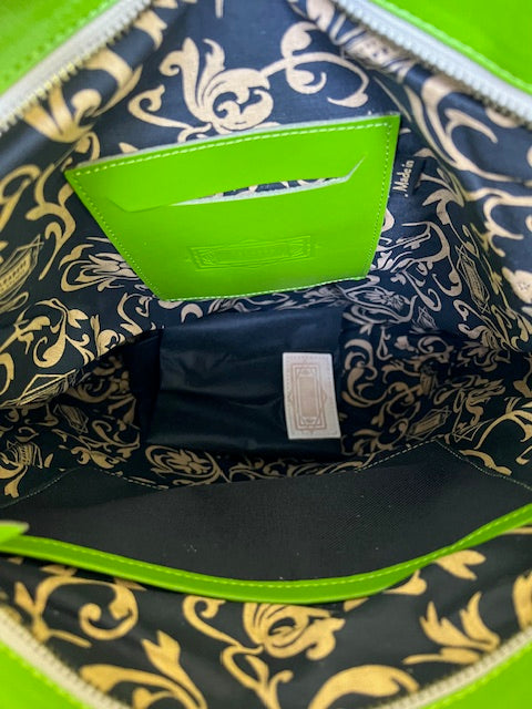 Hand Tooled Leather Bags (Green or Black)