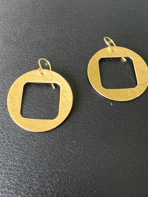 Large Cutout Brass Disc