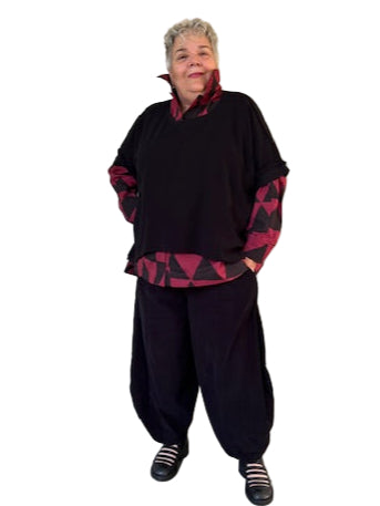 Gerties Eleven Stitch Pullover Vest (Indigo, Red Indigo, or Black)