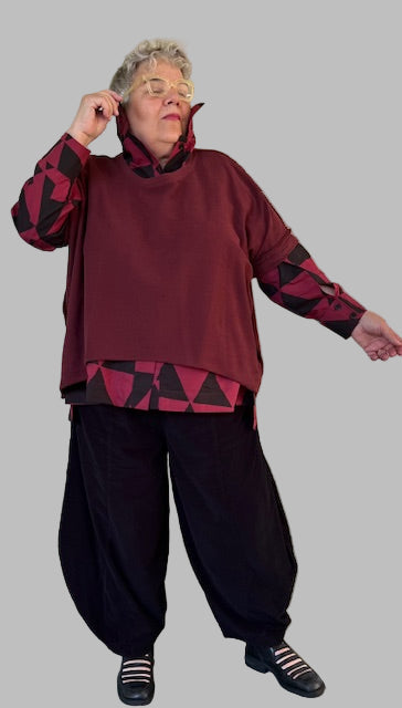 Gerties Eleven Stitch Pullover Vest (Indigo, Red Indigo, or Black)