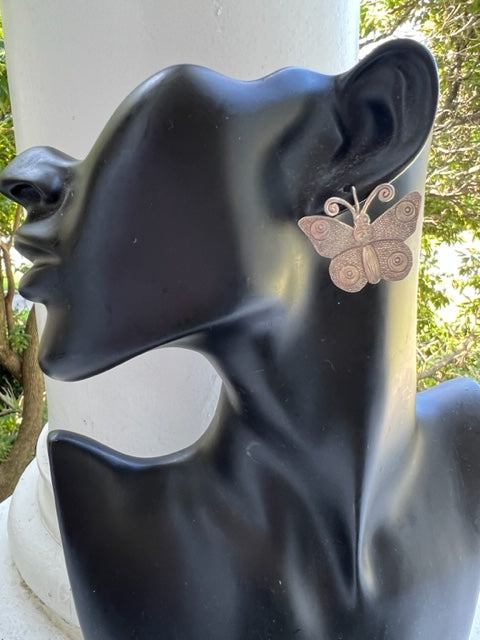 Sterling Silver Butterfly Earrings