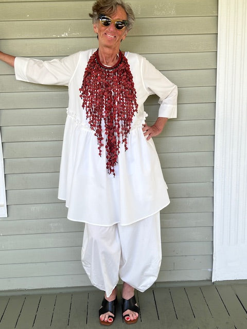 Multi-Strand Hanging Red Discs