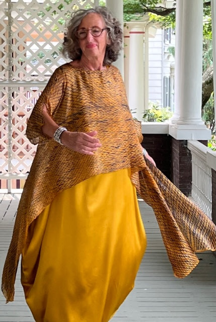 DTH Hand Dyed 100% Silk Top (Burnt Umber)
