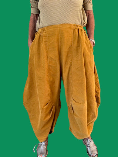 Side Panel Corduroy Pants (Mustard)