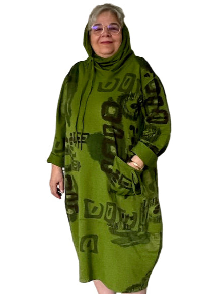 Transparente Apachi Dress (Mustard, Black, or Green )