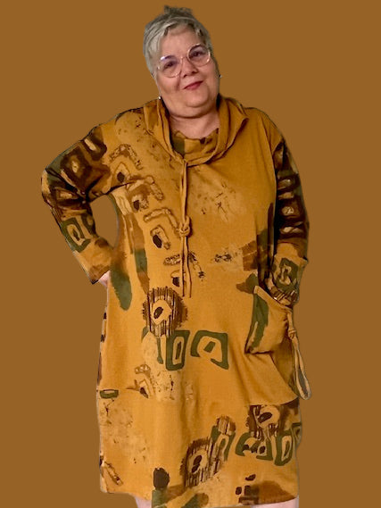 Transparente Apachi Dress (Mustard, Black, or Green )