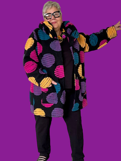 Transparente Circle Print Coat