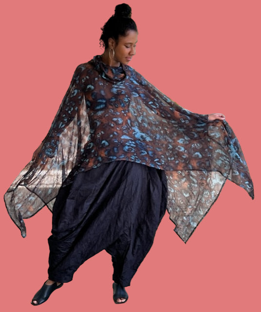 Kedem Pearl Poncho style top