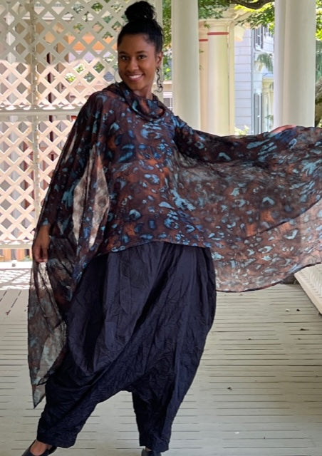 Kedem Pearl Poncho style top