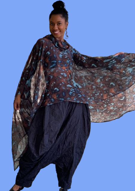 Kedem Pearl Poncho style top