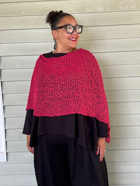 Popcorn Crochet Poncho (10 Colors)