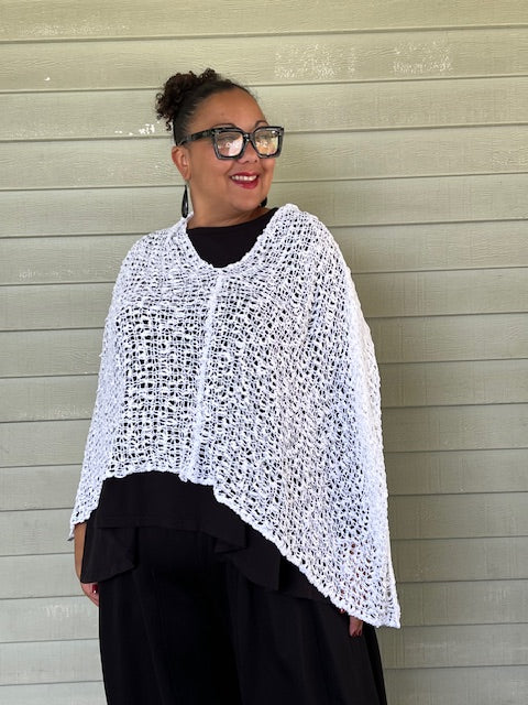 Popcorn Crochet Poncho (10 Colors)