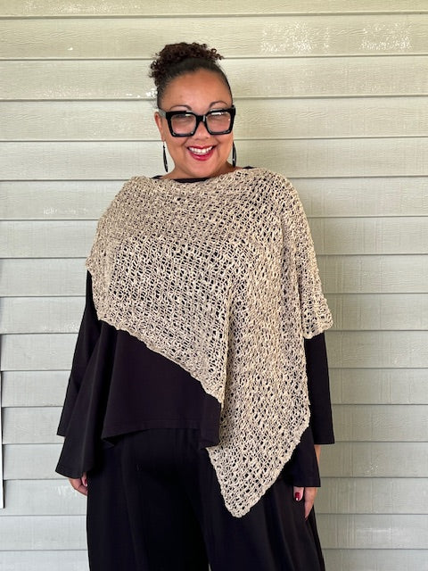 Popcorn Crochet Poncho (10 Colors)