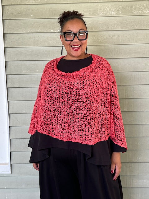 Popcorn Crochet Poncho (10 Colors)