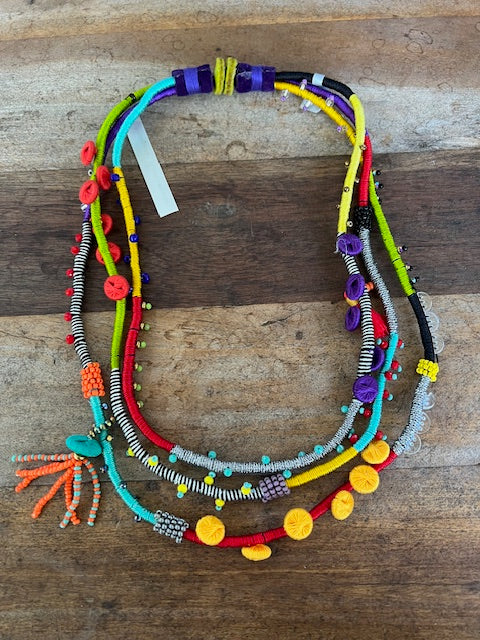 Beduin Recycled Necklace (Multicolored)