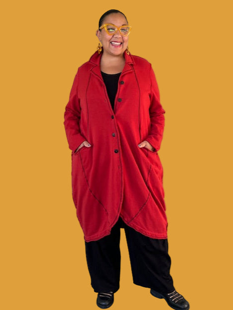 Cheyenne 100% Cotton Marion Jacket (Ruby)