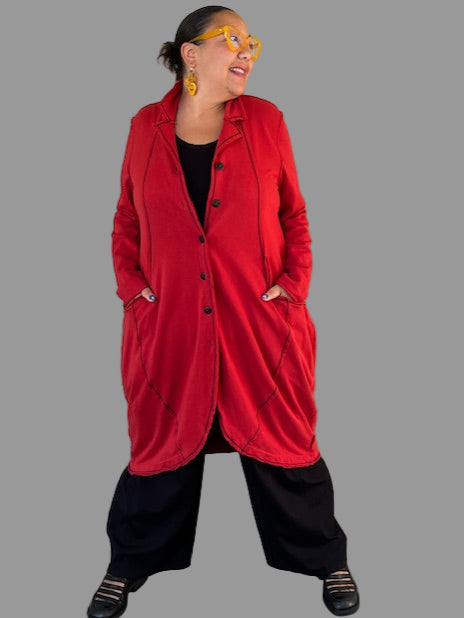 Cheyenne 100% Cotton Marion Jacket (Ruby)